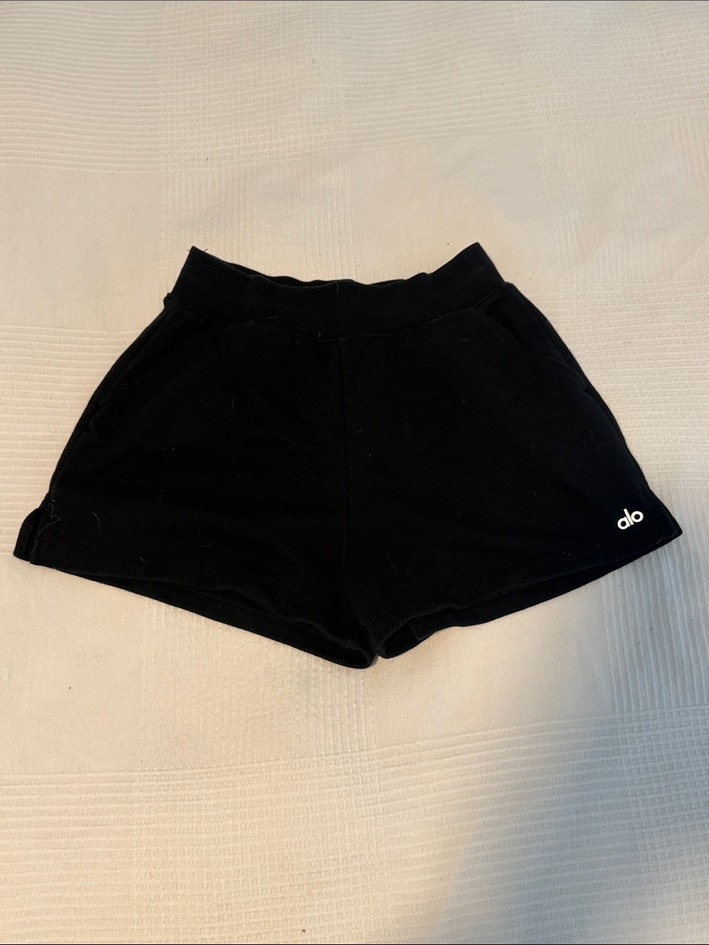 ALO Yoga Black Athletic Sweat Lounge Shorts